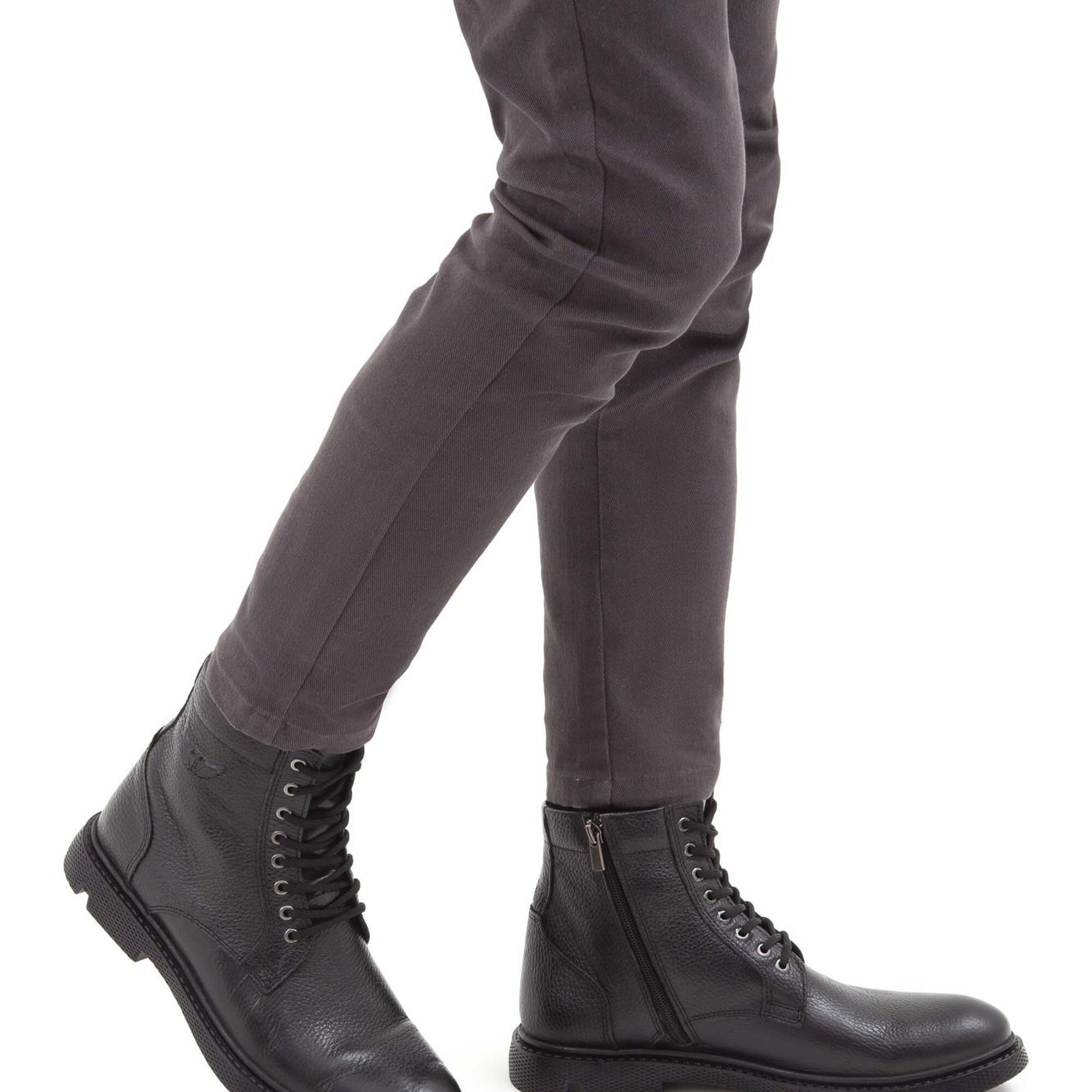 Tamer Tanca Erkek Hakiki Deri Siyah Klasik Bot