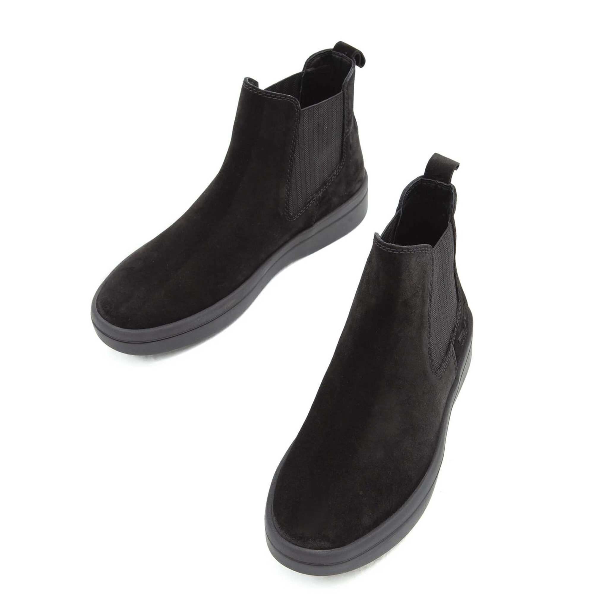 Tamer Tanca Erkek Hakiki Deri Siyah Süet Casual Bot