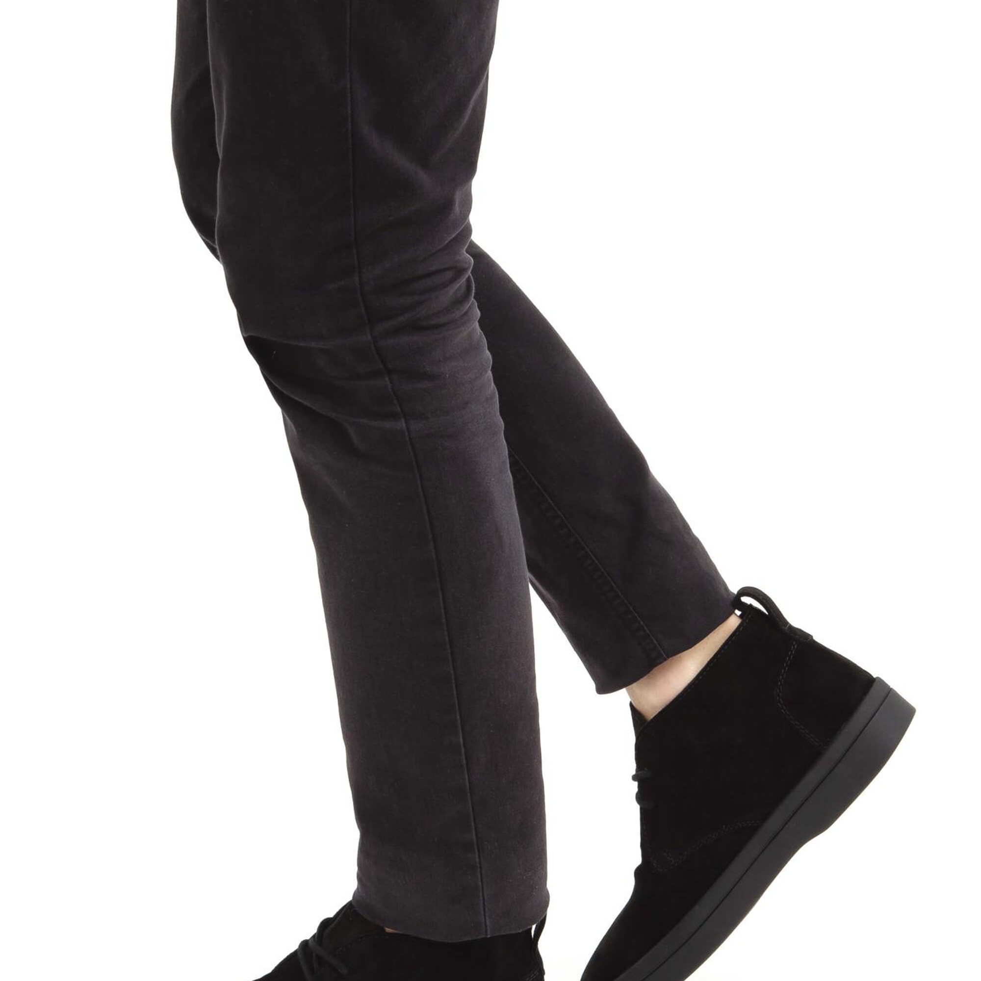 Tamer Tanca Erkek Hakiki Deri Siyah Süet Casual Bot