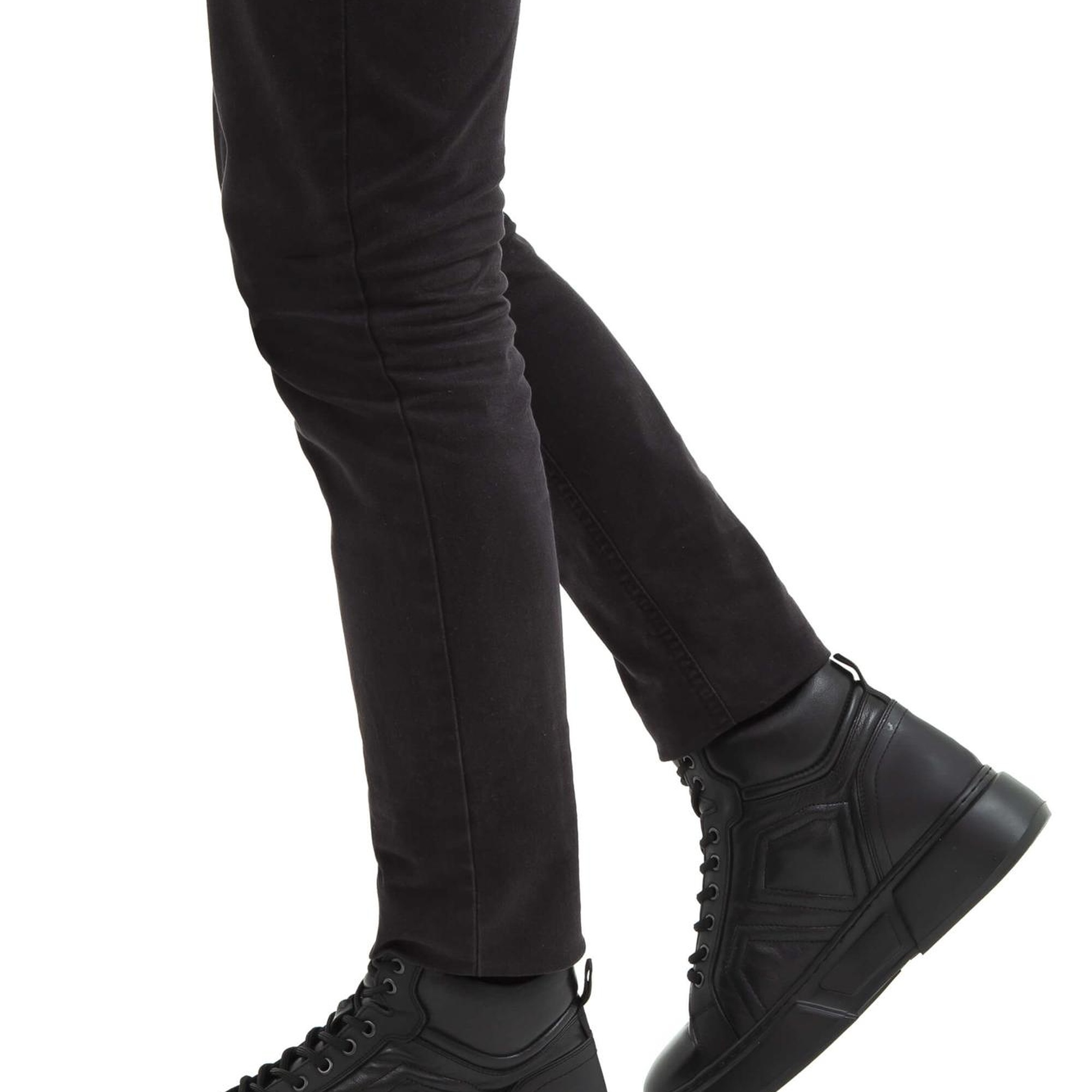 Tamer Tanca Erkek Hakiki Deri Siyah Casual Bot