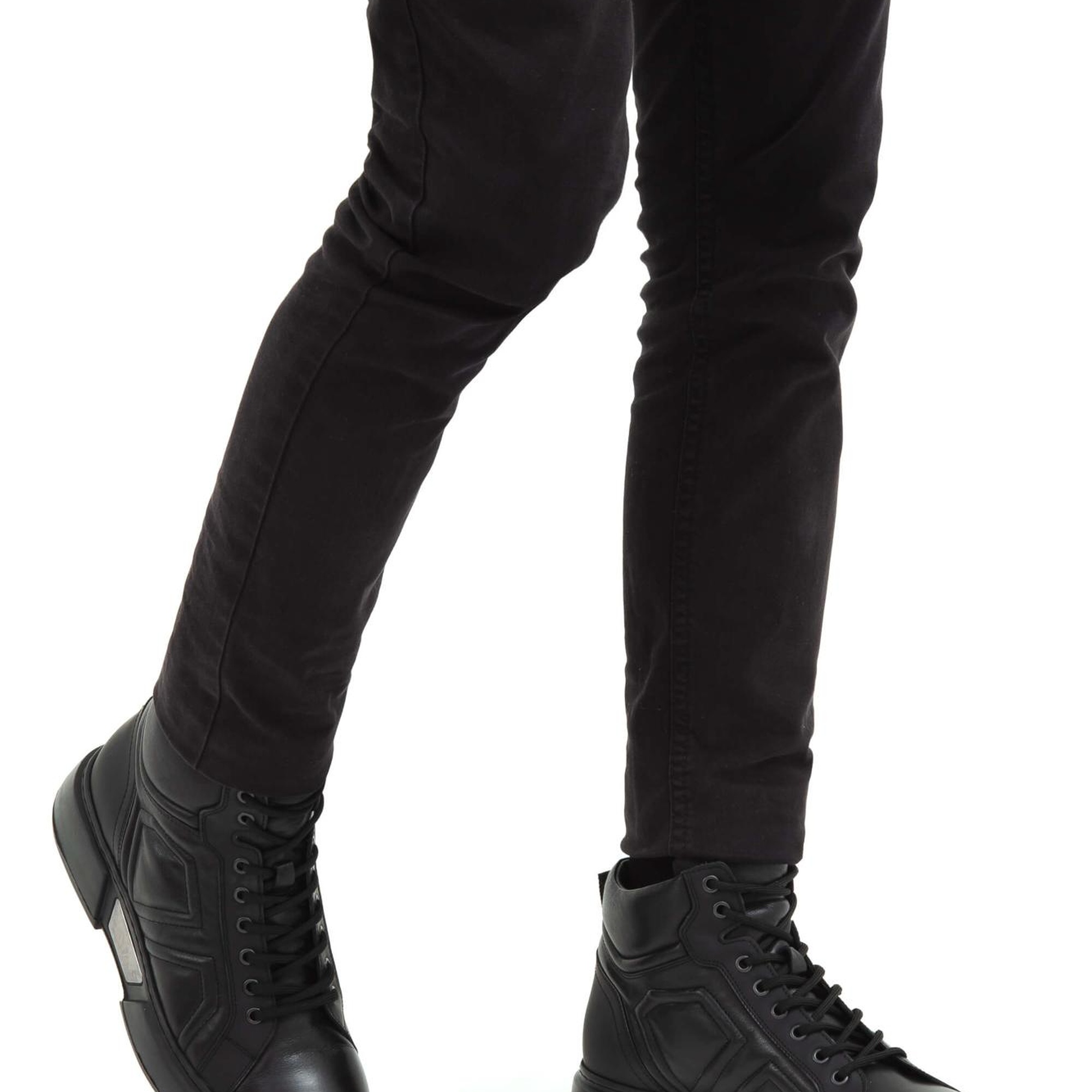 Tamer Tanca Erkek Hakiki Deri Siyah Casual Bot