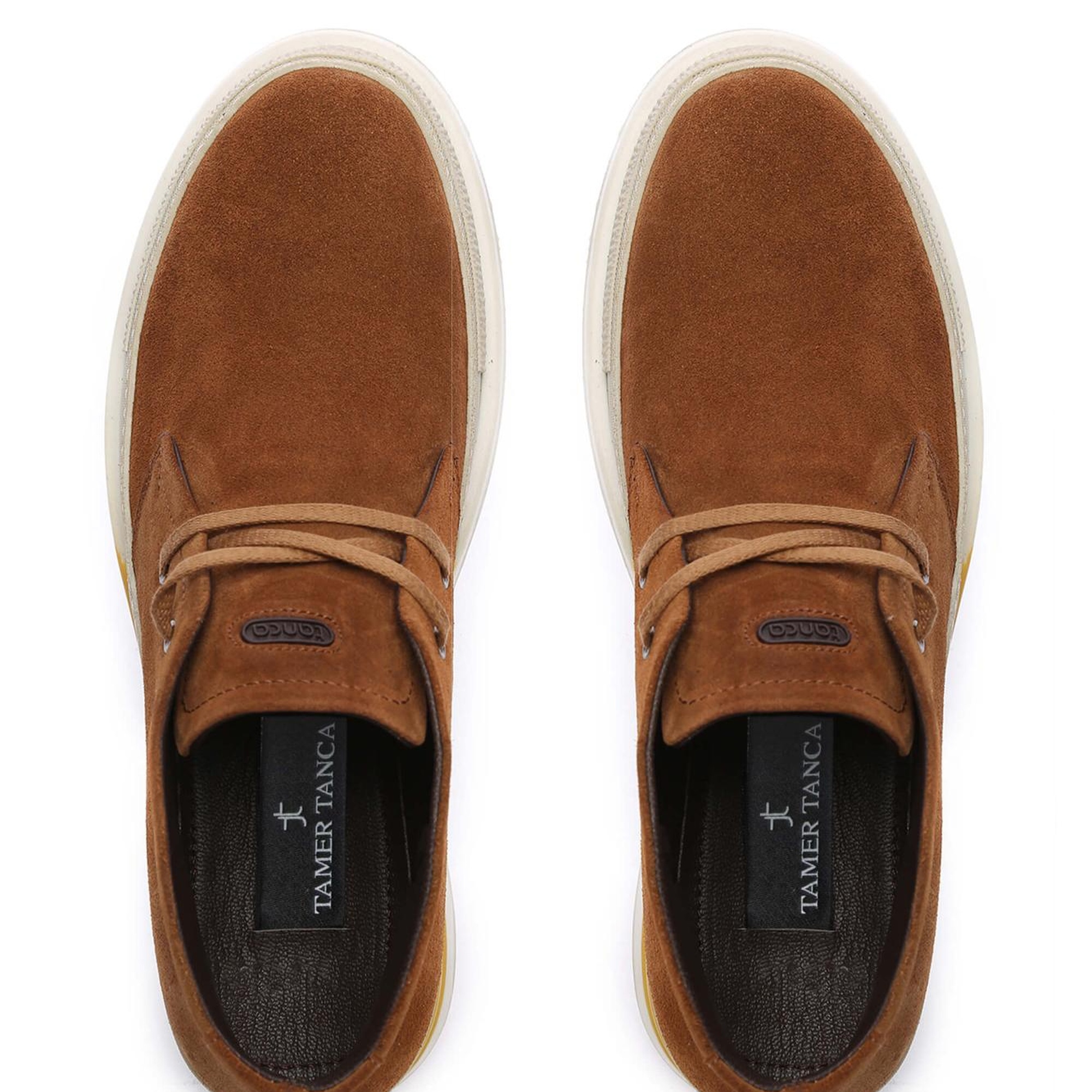 Tamer Tanca Erkek Hakiki Deri Taba Süet Casual Bot