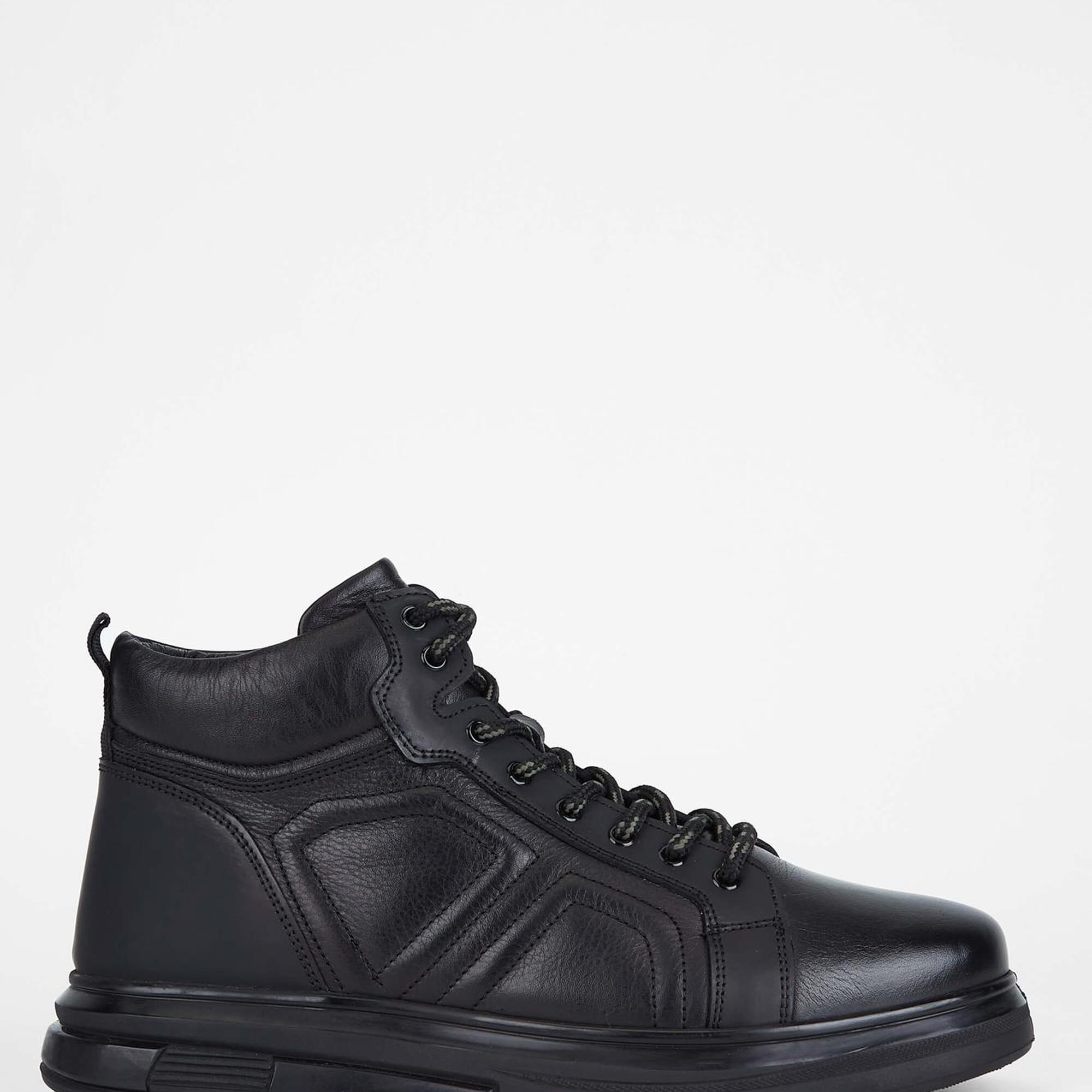 Tamer Tanca Erkek Hakiki Deri Siyah Casual Bot