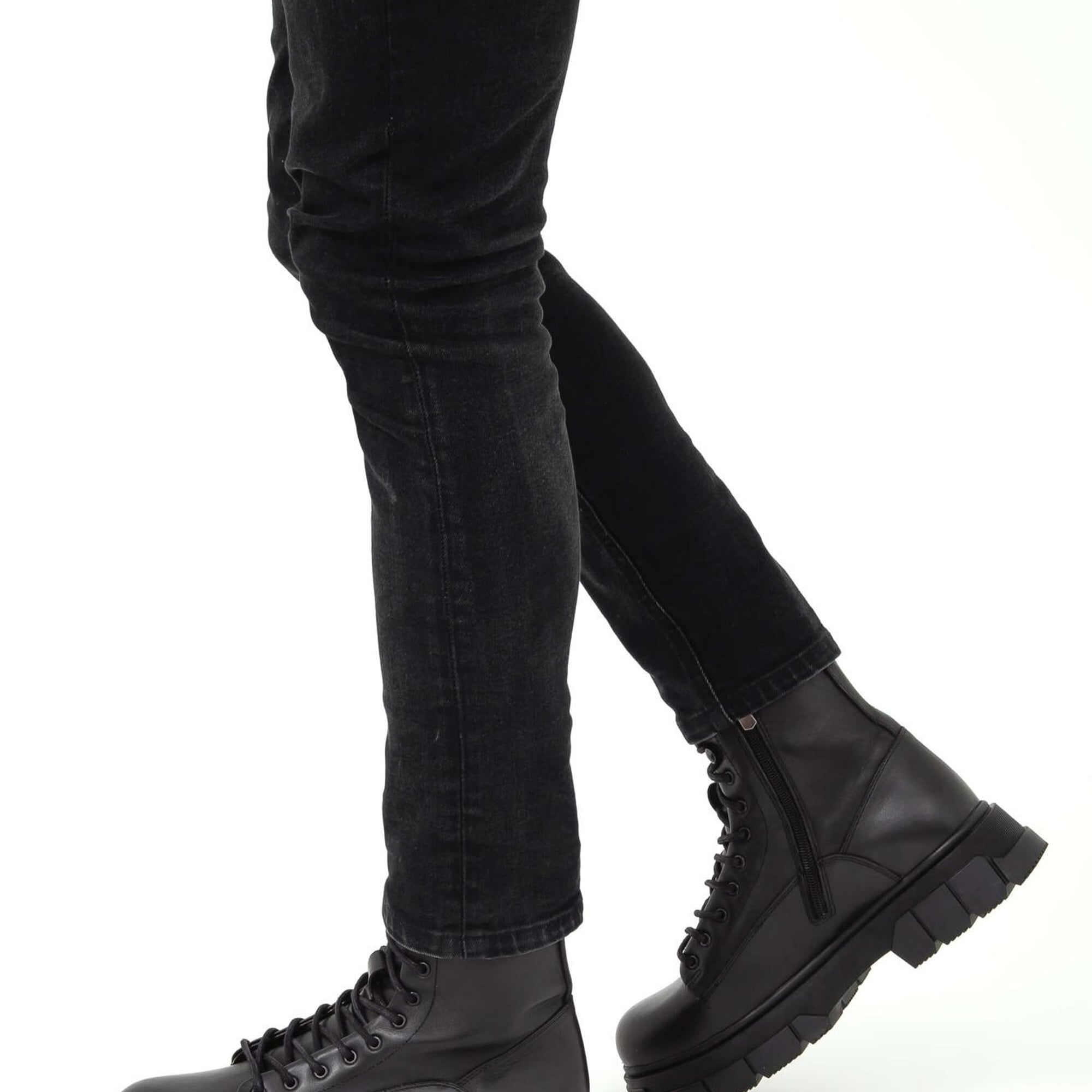 Tamer Tanca Erkek Hakiki Deri Siyah Casual Bot