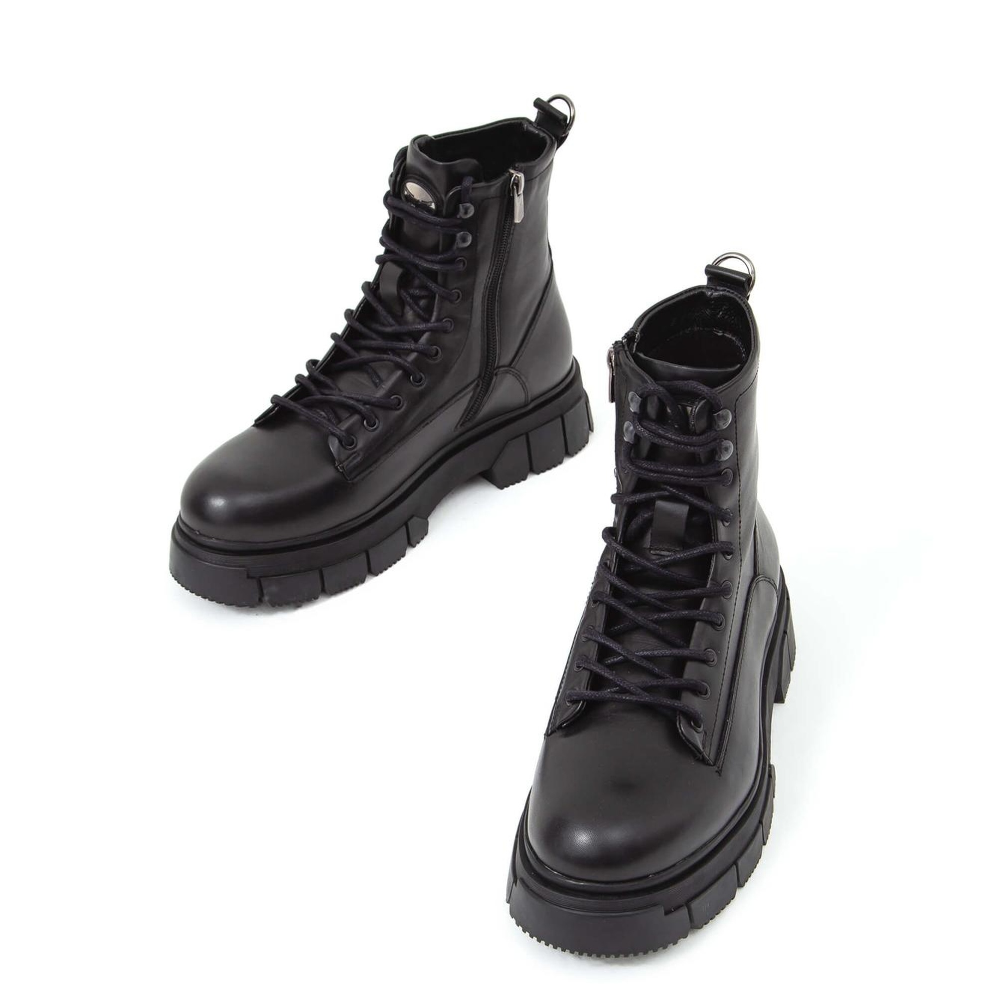 Tamer Tanca Erkek Hakiki Deri Siyah Casual Bot