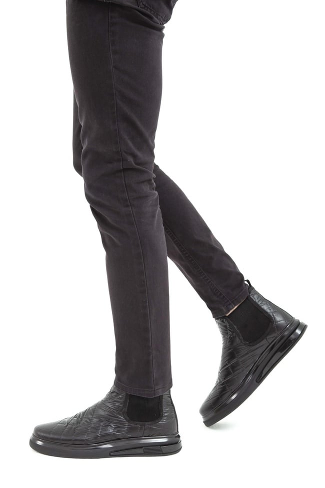  Tamer Tanca Erkek Vegan Siyah Casual Bot