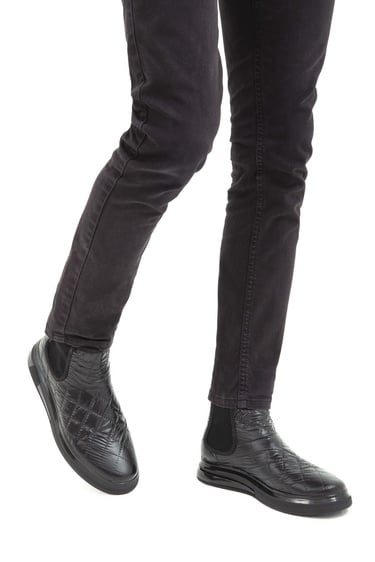  Tamer Tanca Erkek Vegan Siyah Casual Bot