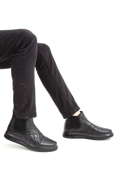  Tamer Tanca Erkek Vegan Siyah Casual Bot