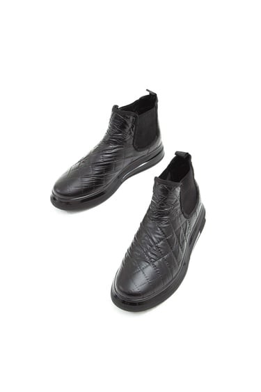  Tamer Tanca Erkek Vegan Siyah Casual Bot