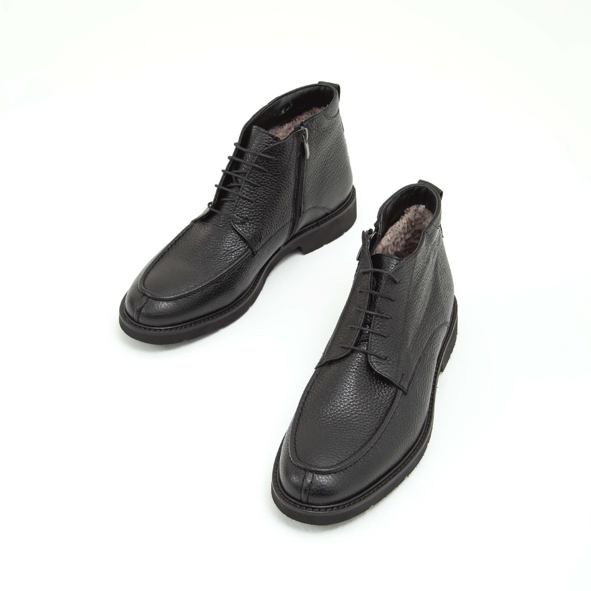 Tamer Tanca Erkek Hakiki Deri Siyah Klasik Bot