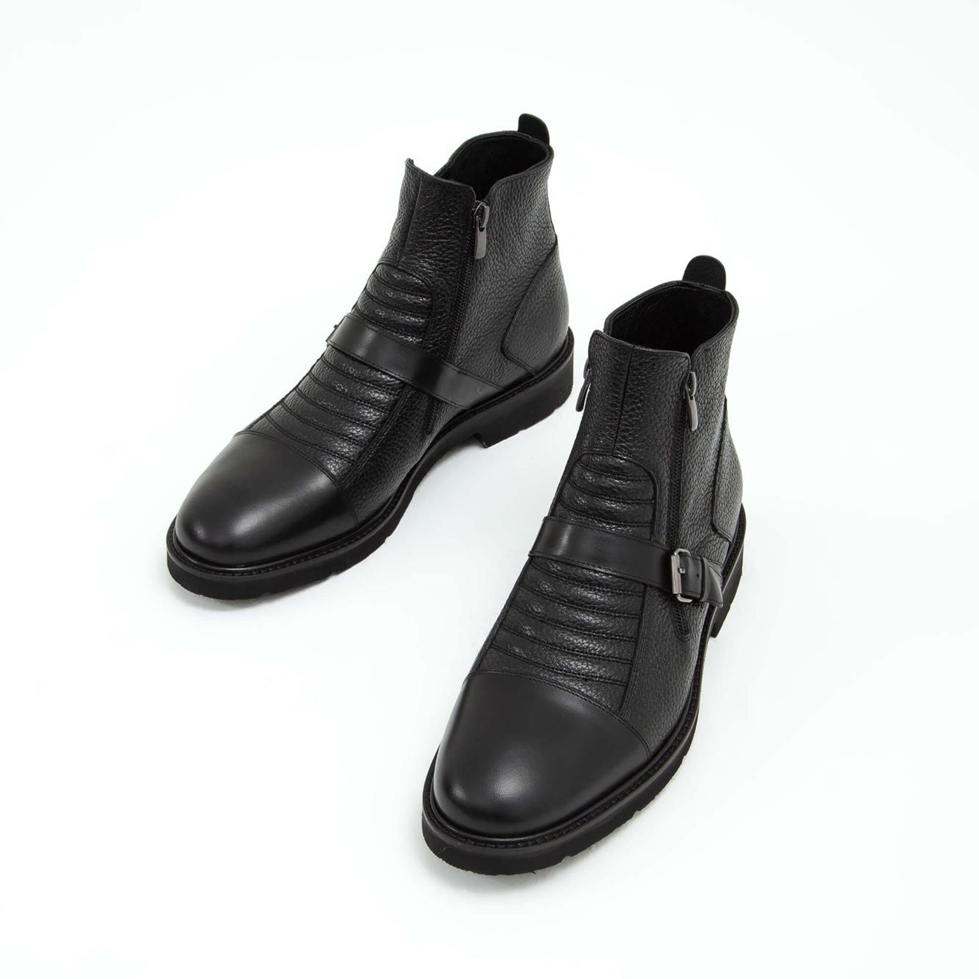 Tamer Tanca Erkek Hakiki Deri Siyah Klasik Bot