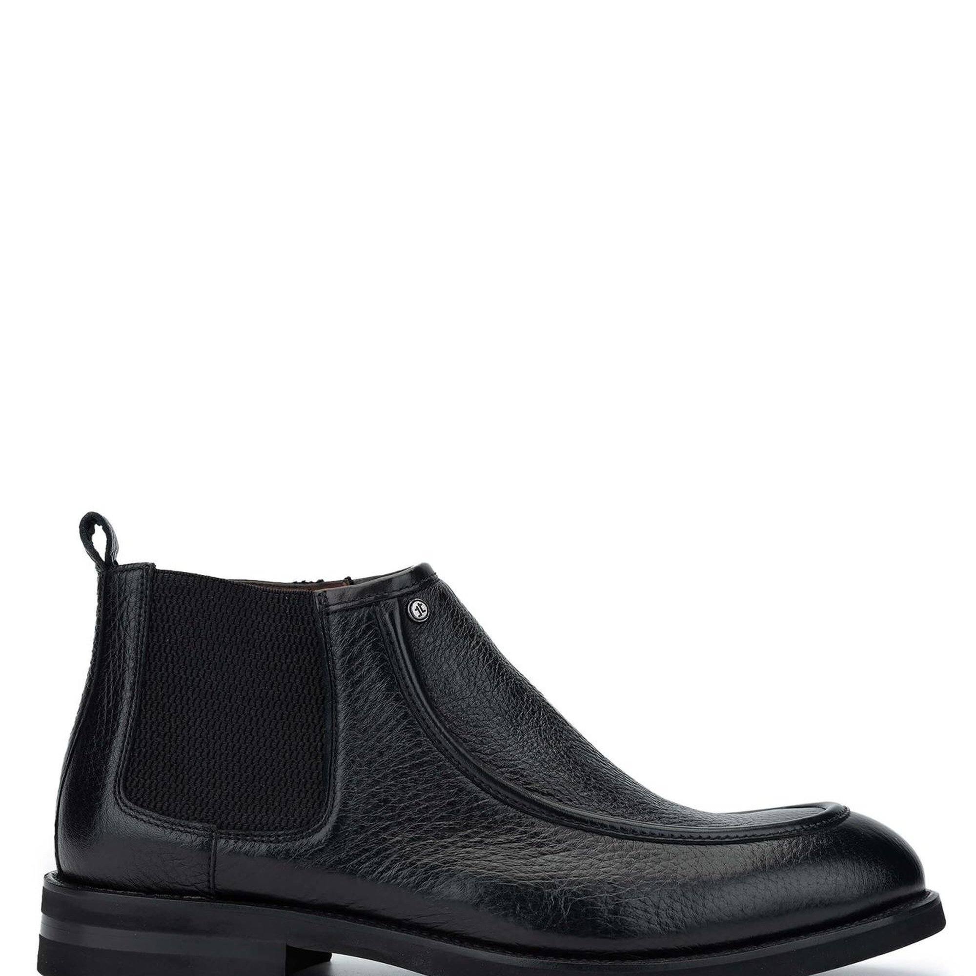 Tamer Tanca Erkek Hakiki Deri Siyah Bot Ayakkabı