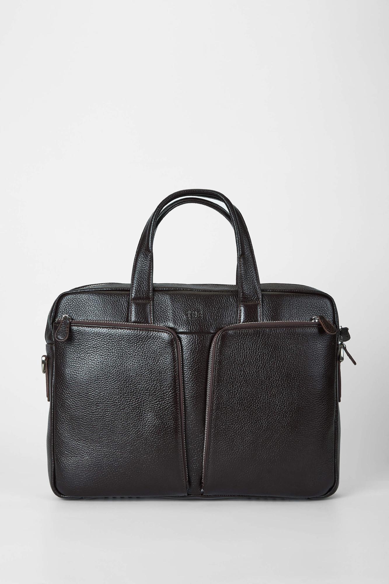  Tamer Tanca Erkek Hakiki Deri Kahverengi Evrak Çantası