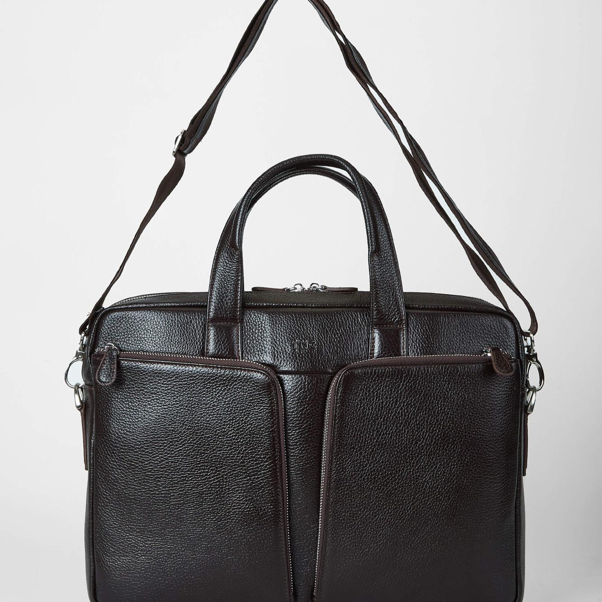 Tamer Tanca Erkek Hakiki Deri Kahverengi Evrak Çantası