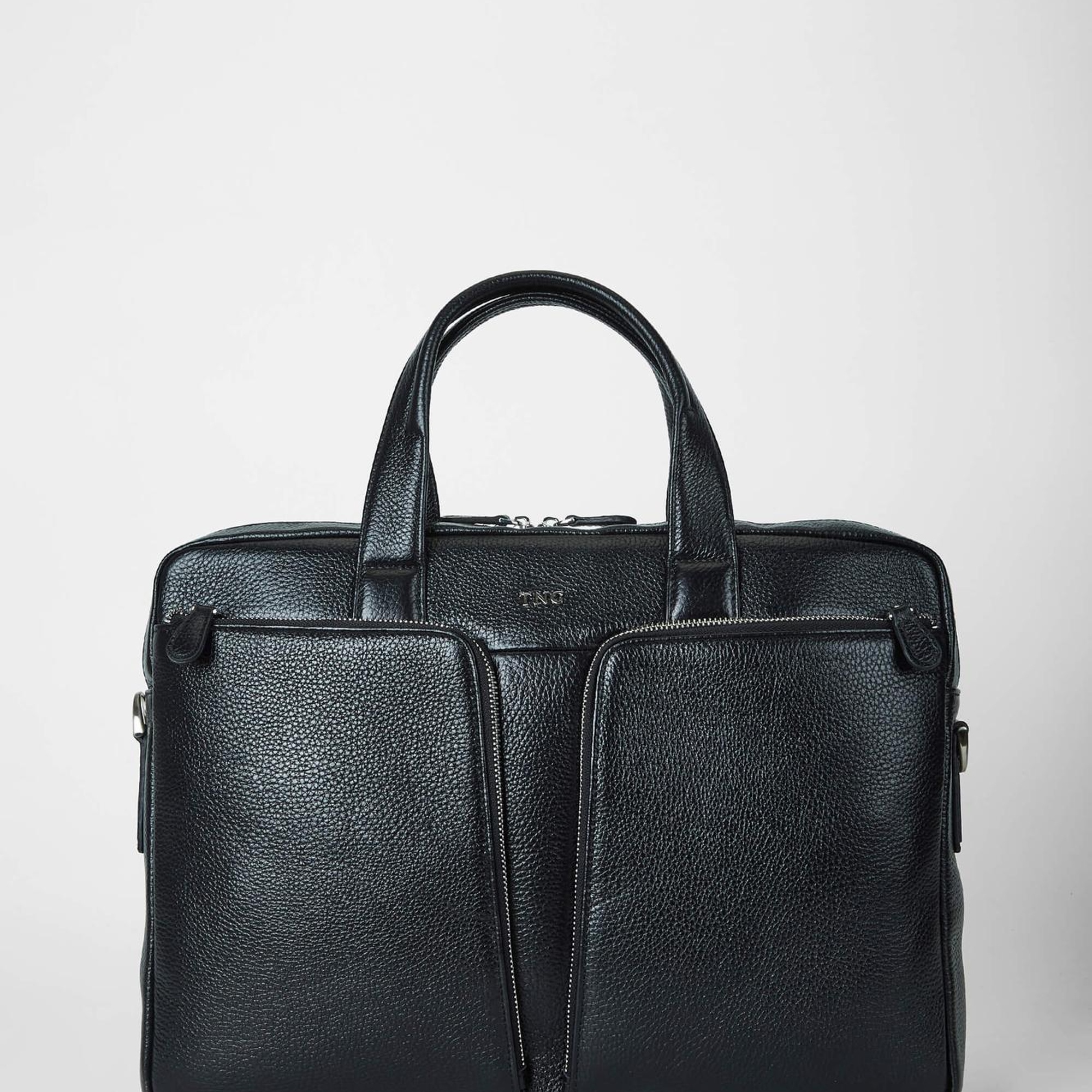 Tamer Tanca Erkek Hakiki Deri Siyah Evrak Çantası