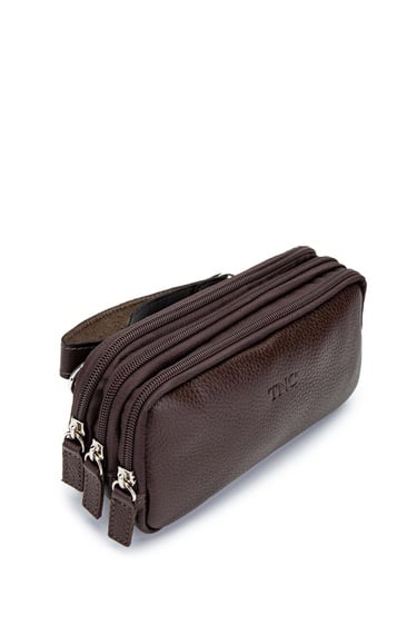  Tamer Tanca Erkek Hakiki Deri Kahverengi El Çantası