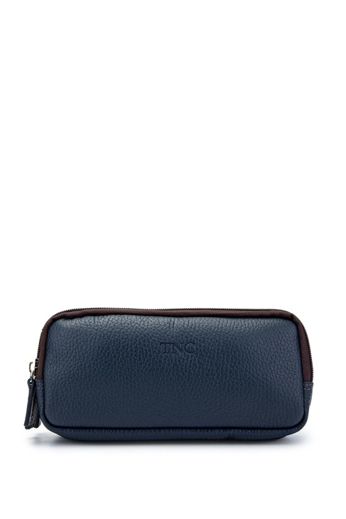  Tamer Tanca Erkek Hakiki Deri Lacivert El Çantası