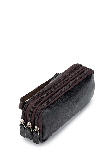  Tamer Tanca Erkek Hakiki Deri Siyah El Çantası