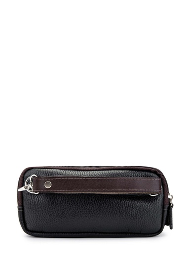  Tamer Tanca Erkek Hakiki Deri Siyah El Çantası