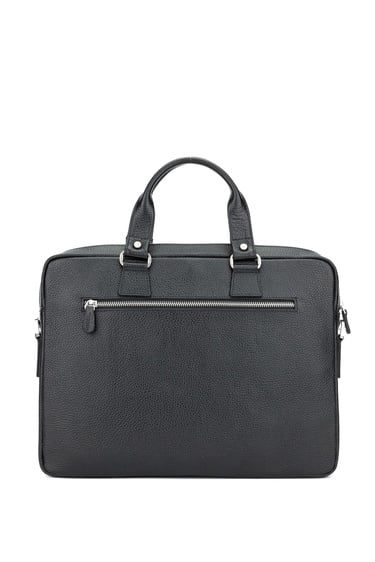  Tamer Tanca Erkek Hakiki Deri Siyah Evrak Çantası