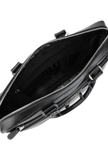  Tamer Tanca Erkek Hakiki Deri Siyah Evrak Çantası