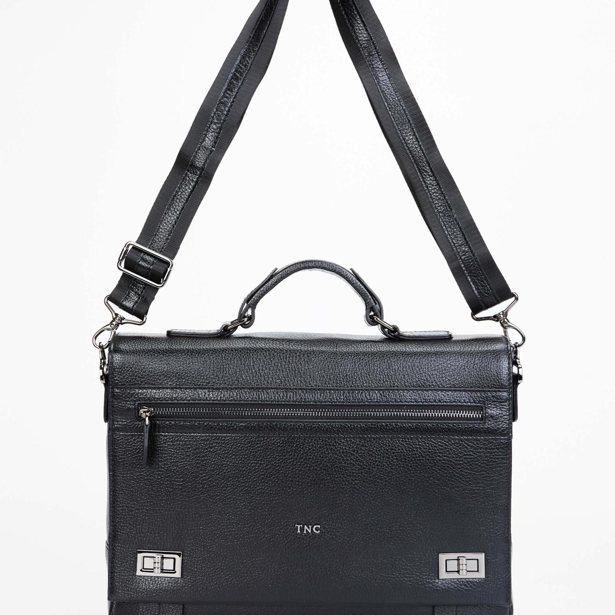 Tamer Tanca Erkek Hakiki Deri Siyah Evrak Çantası