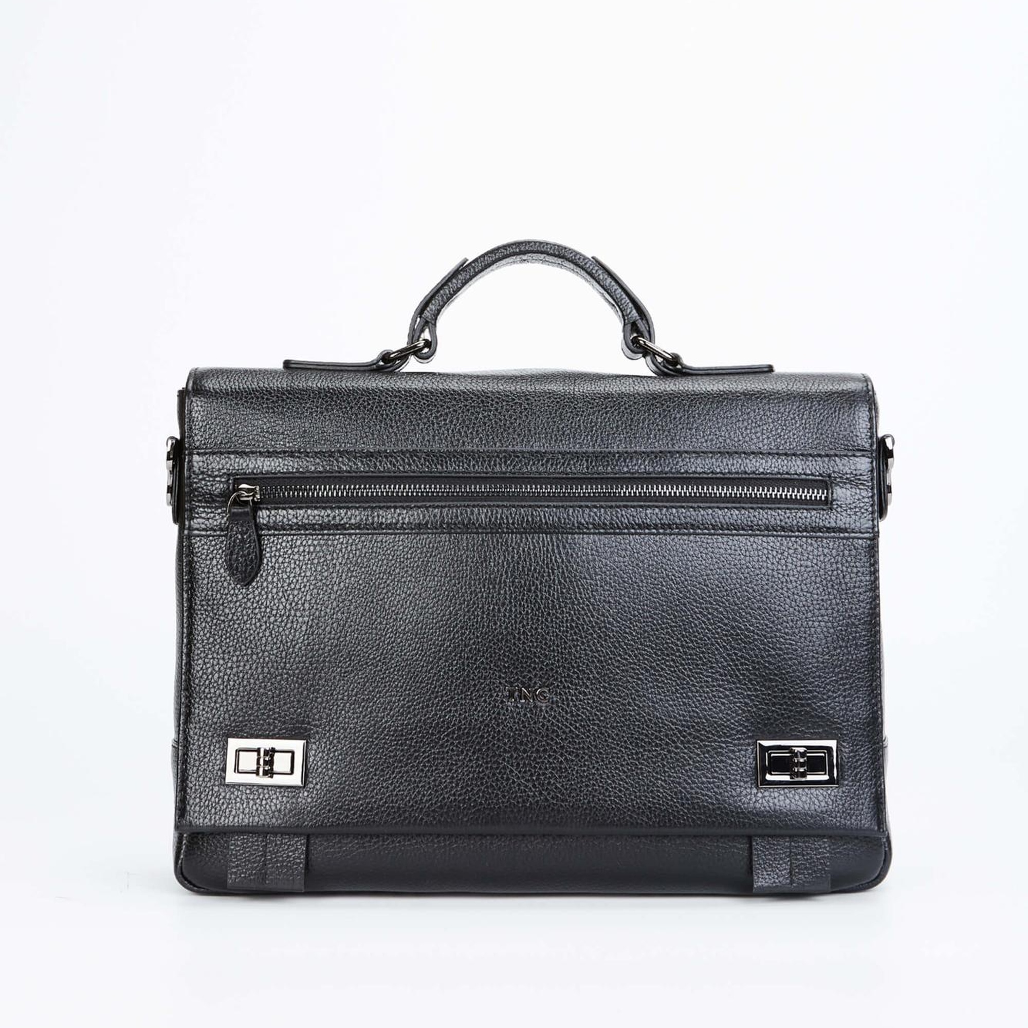 Tamer Tanca Erkek Hakiki Deri Siyah Evrak Çantası