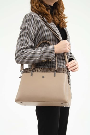  Tamer Tanca Kadın Hakiki Deri Vizon Kol Çantası