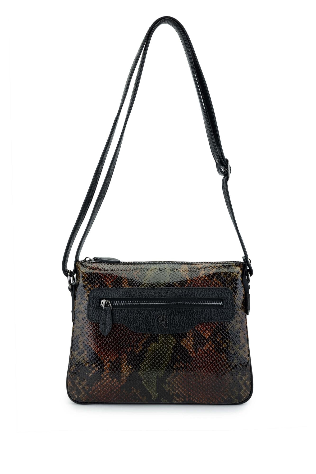  Tamer Tanca Kadın Hakiki Deri Yeşil Omuz Çanta