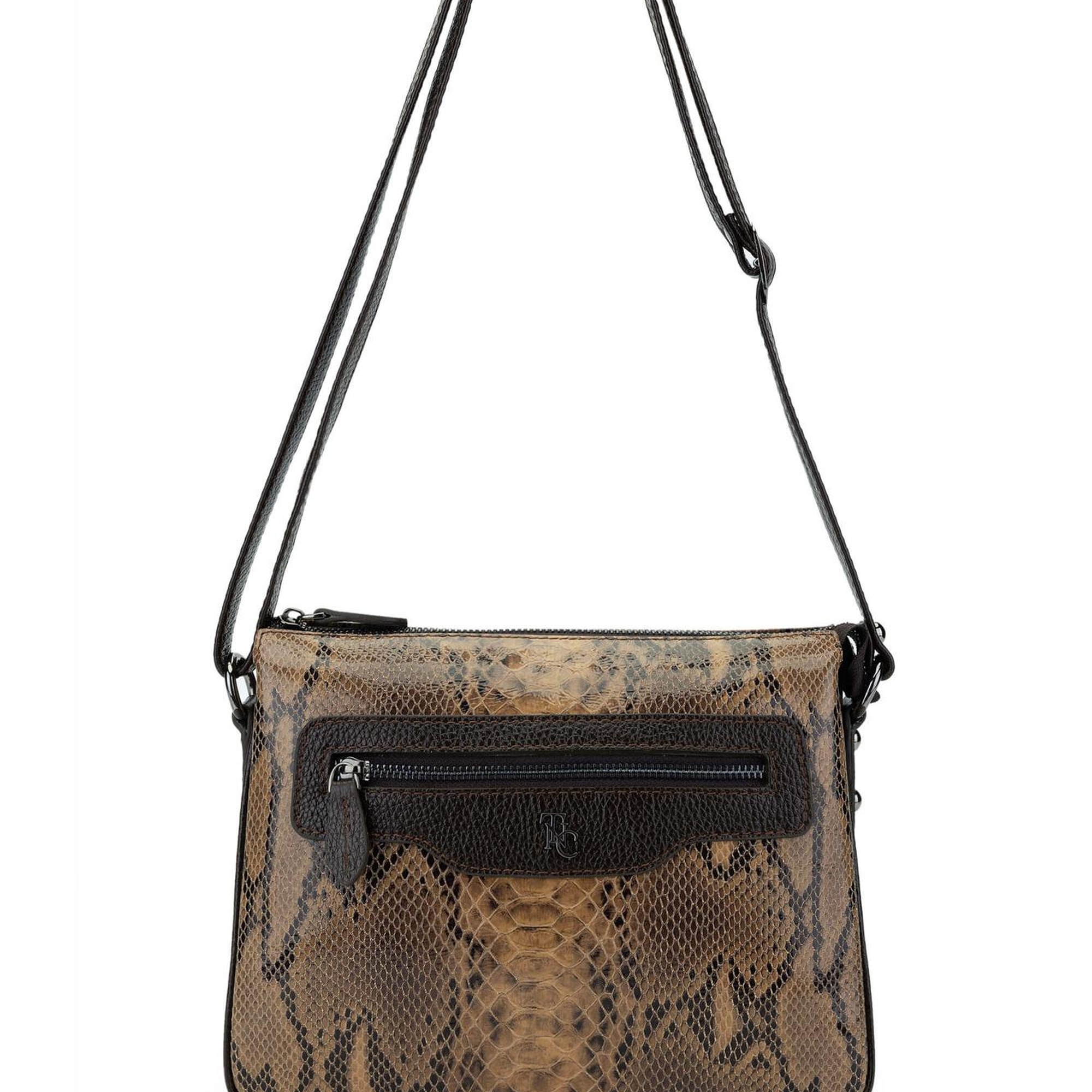 Tamer Tanca Kadın Hakiki Deri Kahverengi Omuz Çanta