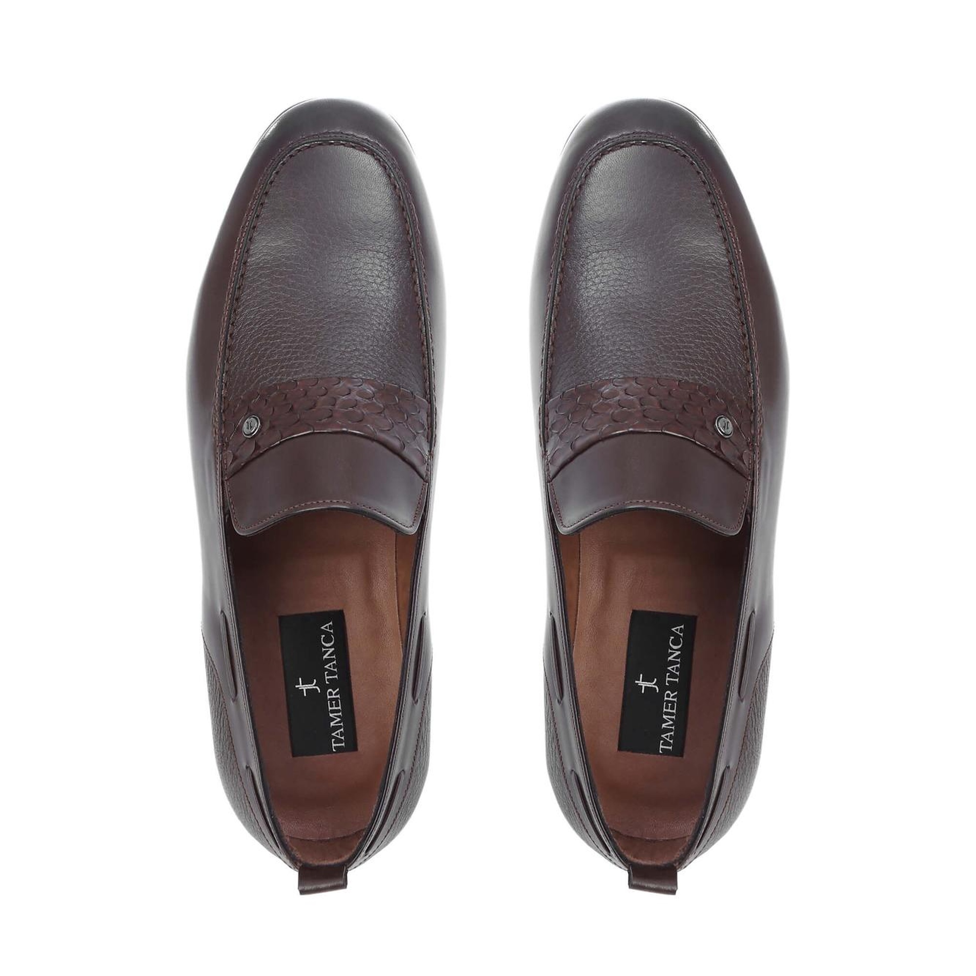 Tamer Tanca Erkek Hakiki Deri Kahverengi Klasik Ayakkabı