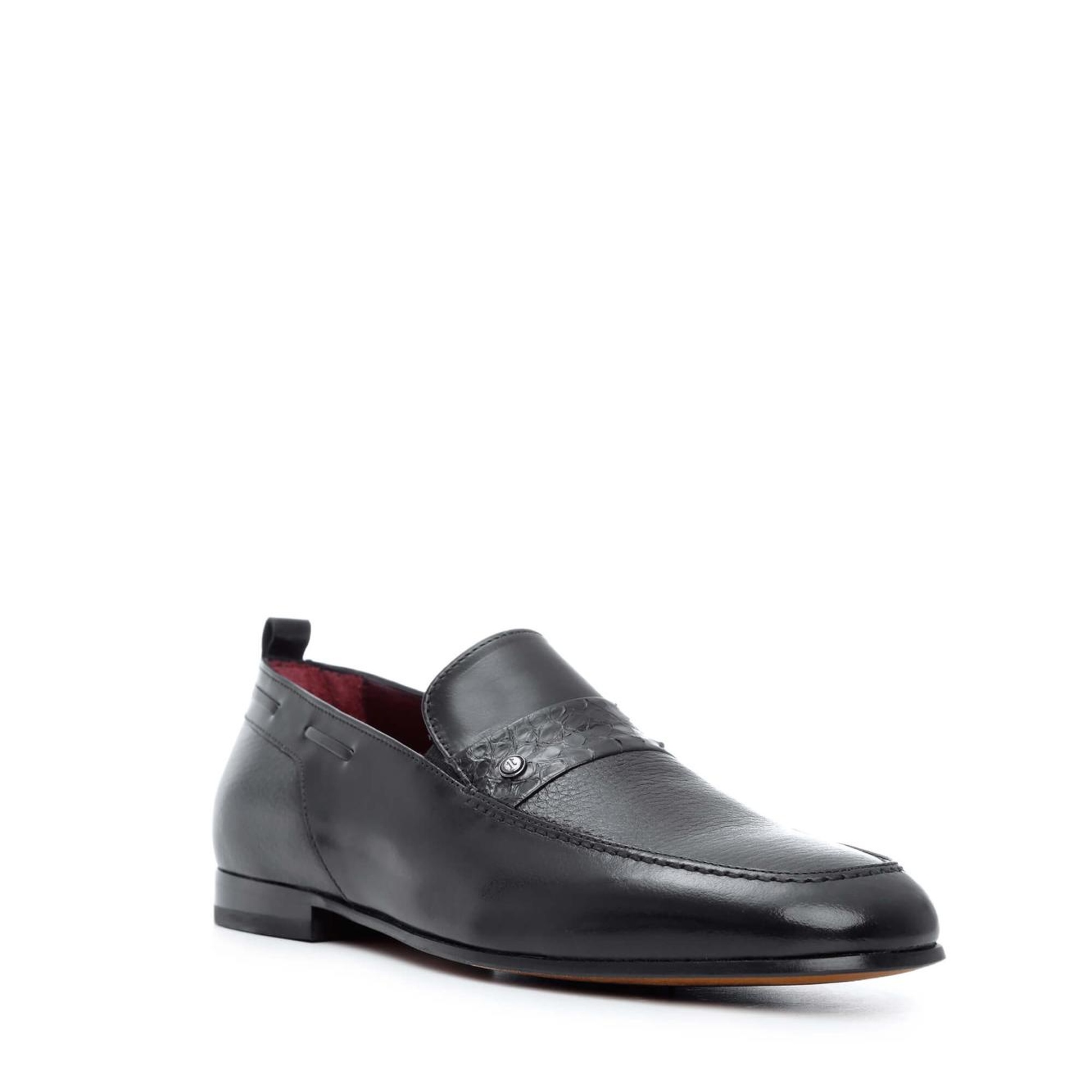 Tamer Tanca Erkek Hakiki Deri Siyah Klasik Ayakkabı