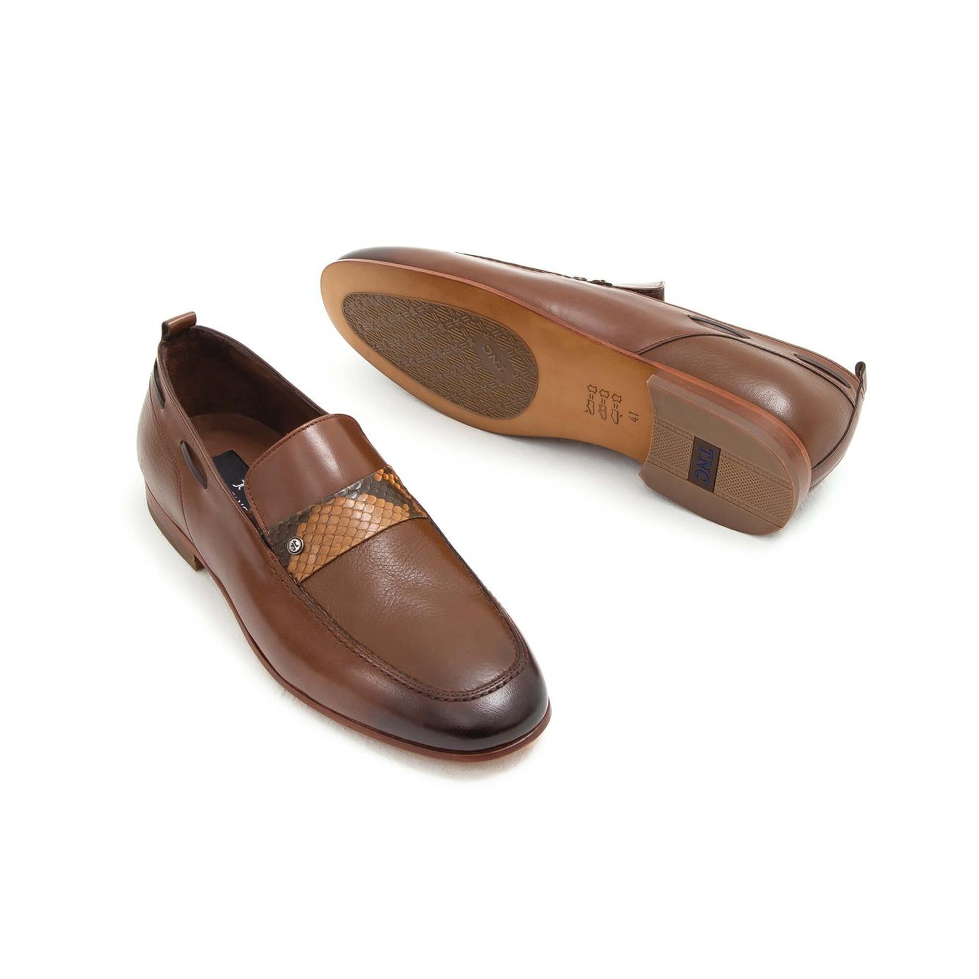 Tamer Tanca Erkek Hakiki Deri Taba Klasik Ayakkabı