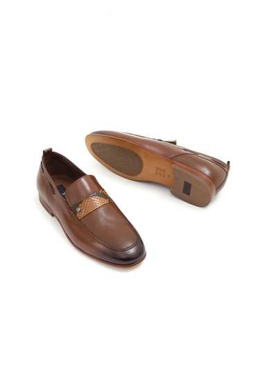  Tamer Tanca Erkek Hakiki Deri Taba Klasik Ayakkabı