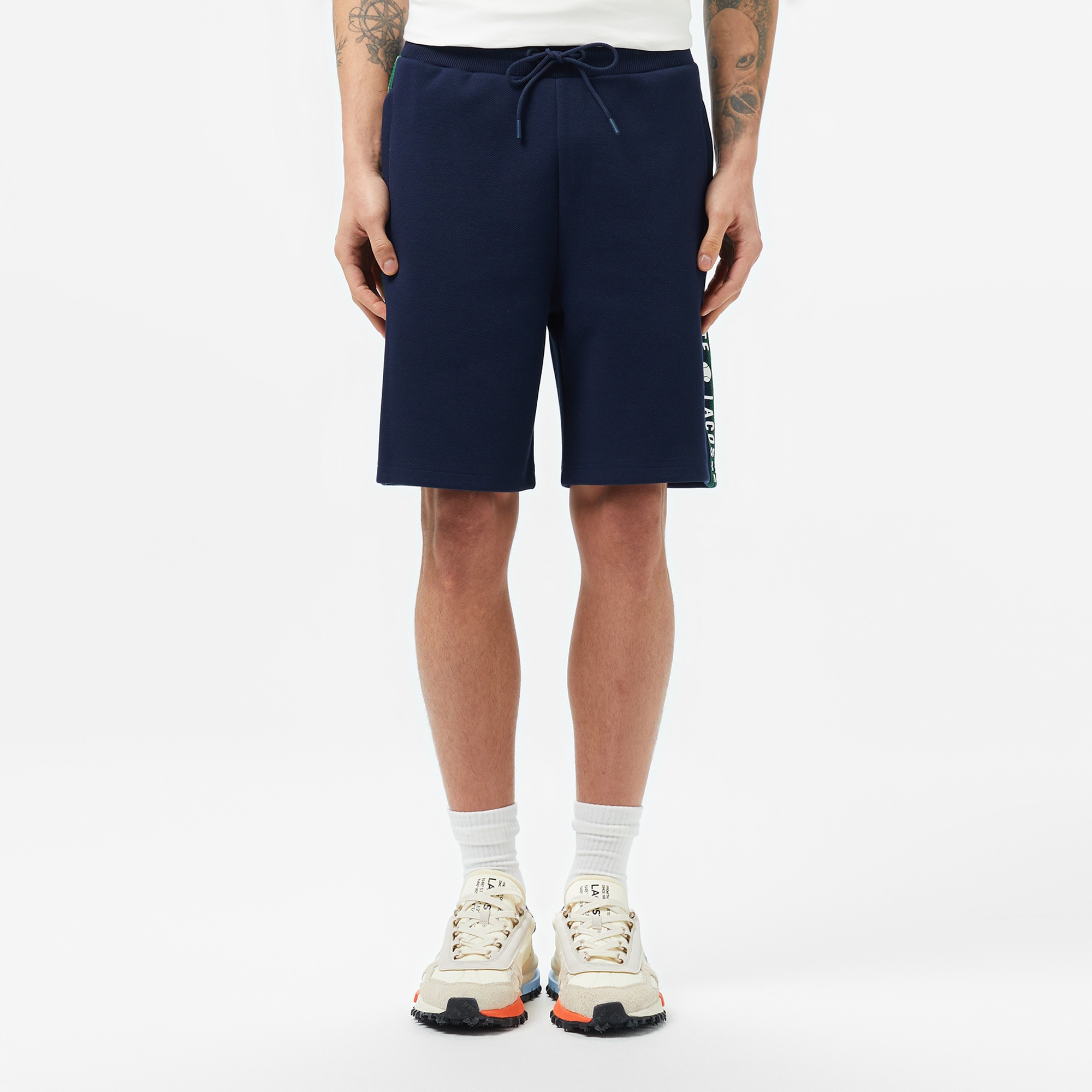 Erkek Regular Fit Baskılı Lacivert Şort