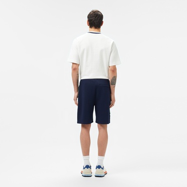  Erkek Regular Fit Baskılı Lacivert Şort