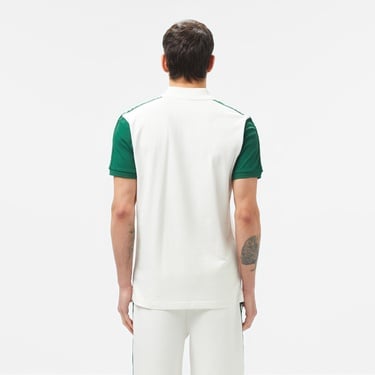  Lacoste Erkek Regular Fit Renk Bloklu Beyaz Polo