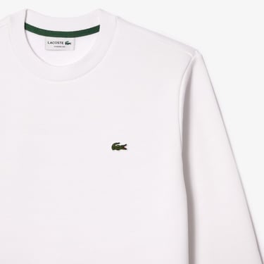  Lacoste Erkek Classic Fit Bisiklet Yaka Beyaz Sweatshirt