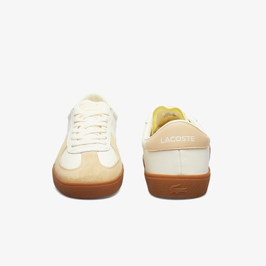  Lacoste Baseshot Pro Erkek Bej Sneaker