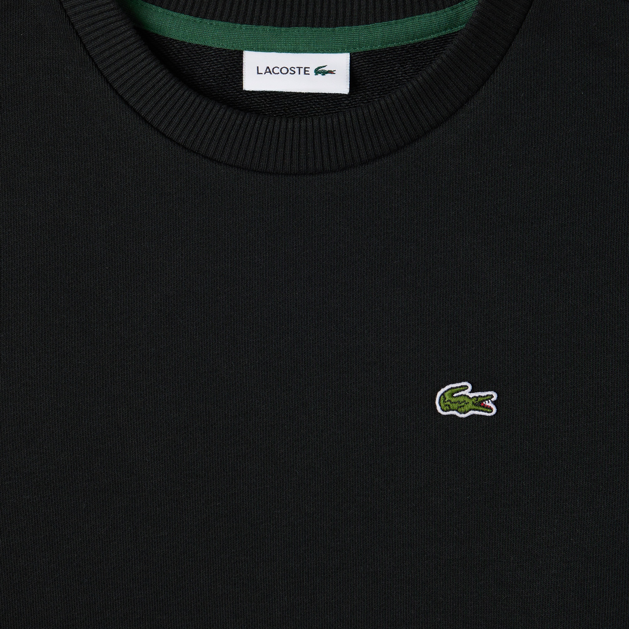 Lacoste Çocuk Bisiklet Yaka Siyah Sweatshirt