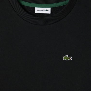  Lacoste Çocuk Bisiklet Yaka Siyah Sweatshirt