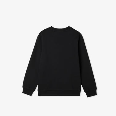  Lacoste Çocuk Bisiklet Yaka Siyah Sweatshirt