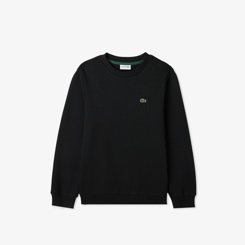  Lacoste Çocuk Bisiklet Yaka Siyah Sweatshirt