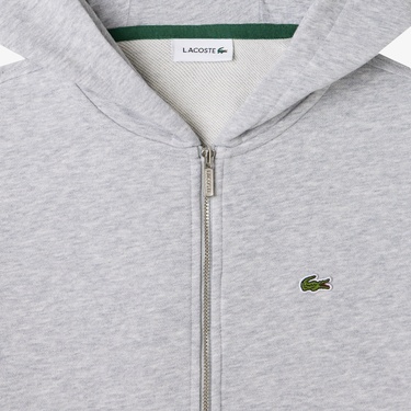  Lacoste Çocuk Kapüşonlu Gri Sweatshirt