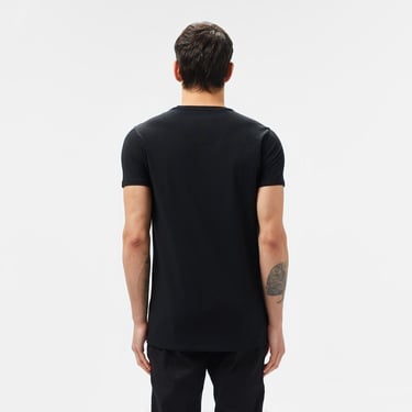  Lacoste Erkek Slim Fit V Yaka Siyah T-Shirt