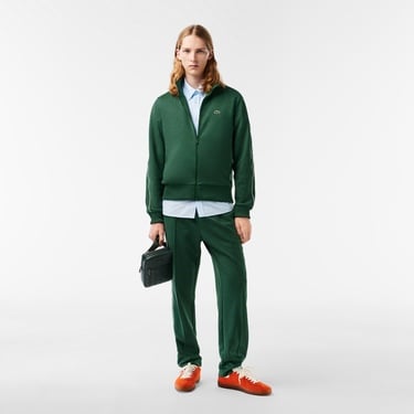  Lacoste Erkek Regular Fit Fermuarlı Koyu Yeşil Sweatshirt