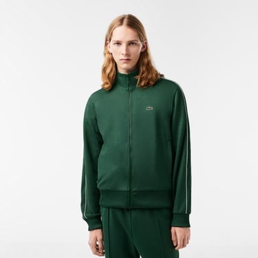  Lacoste Erkek Regular Fit Fermuarlı Koyu Yeşil Sweatshirt