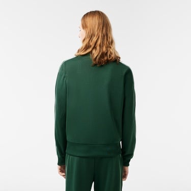  Lacoste Erkek Regular Fit Fermuarlı Koyu Yeşil Sweatshirt