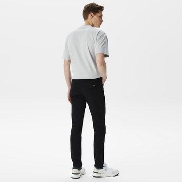  Lacoste Erkek Slim Fit Siyah Jean Pantolon