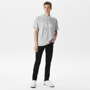  Lacoste Erkek Slim Fit Siyah Jean Pantolon